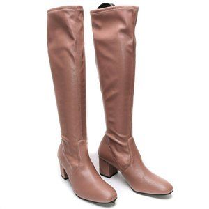 Stuart Weitzman Women Frannie 60s Inspired Rose Knee boots sz 6.5 NEW